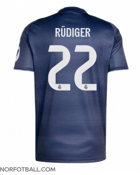 Billige Fotballdrakt Real Madrid Antonio Rudiger #22 Replika Bortedrakt 2025-26 Kortermet Billige Fotballdrakt Real Madrid Antonio Rudiger #22 Replika Bortedrakt 2025-26 Kortermet
